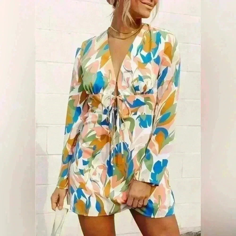 KITTENISH STAND OUT PRINTED
MINI DRESS